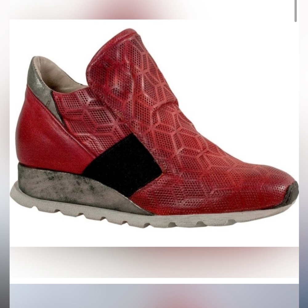 Miz Mooz Red Perforater athletic shoe